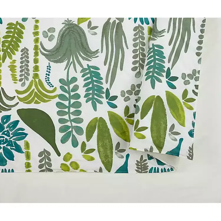 Kirklands Home Justina Blakeney Green Jardin King Duvet Set Clearance