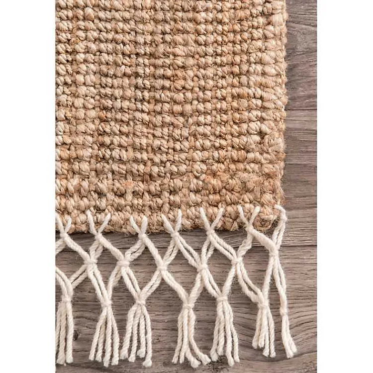 Kirklands Home Jute Hand Woven Reese Area Rug Sale