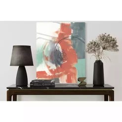 Kirklands Home Juxtaposed Coral I Canvas Art Print New