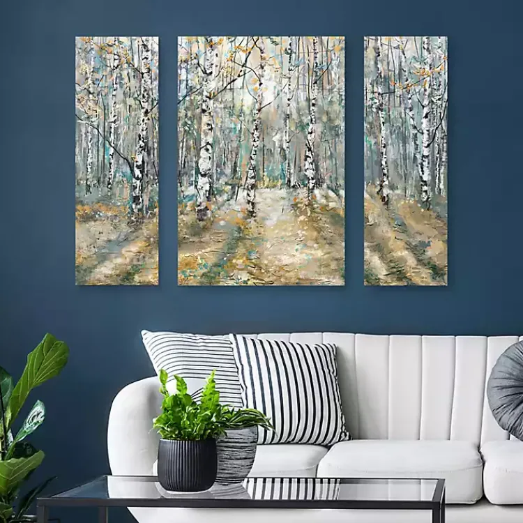 Kirklands Home Kaleidoscope Trees Canvas Art Prints, Set of 3