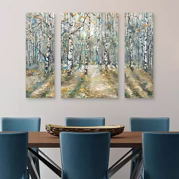 Kirklands Home Kaleidoscope Trees Canvas Art Prints, Set of 3