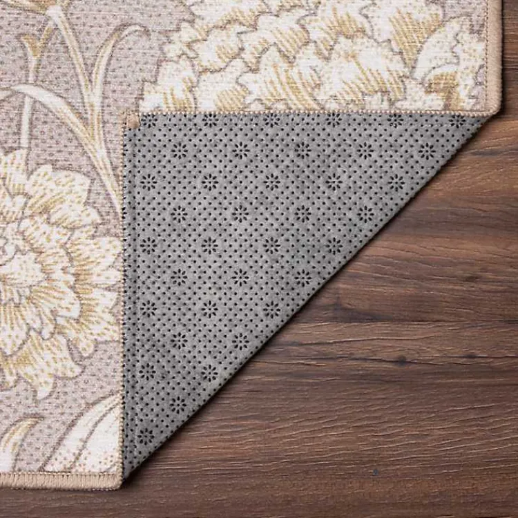 Kirklands Home Kalini Natural Floral Washable Runner, 2x7 Clearance