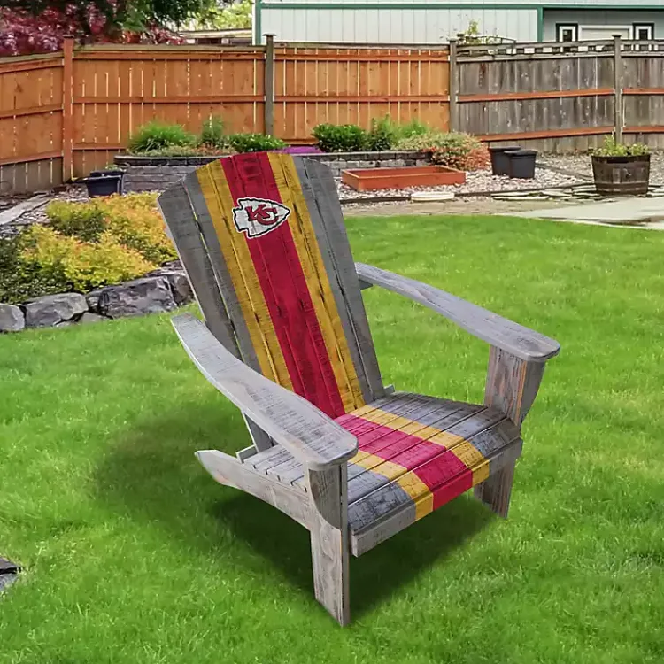 Kirklands Home Kansas City Chiefs Adirondack Outdoor Chair Brown
