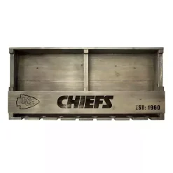 Kirklands Home Kansas City Chiefs Reclaimed Wood Bar Shelf Gray Clearance