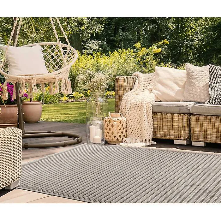 Kirklands Home Kaya Natural Gradient Indoor/Outdoor Area Rug, 6x9 Tan Sale