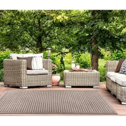 Kirklands Home Kaya Natural Gradient Indoor/Outdoor Area Rug, 6x9 Tan Sale