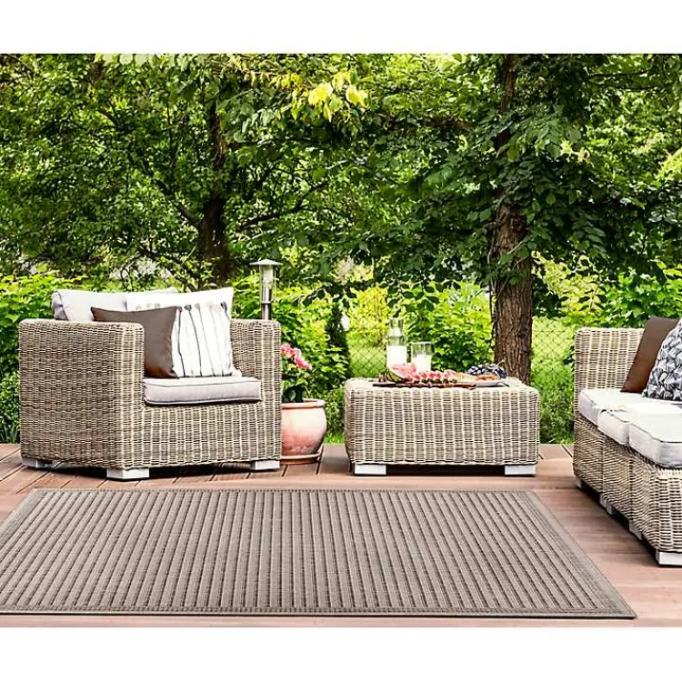 Kirklands Home Kaya Natural Gradient Indoor/Outdoor Area Rug, 6x9 Tan Sale