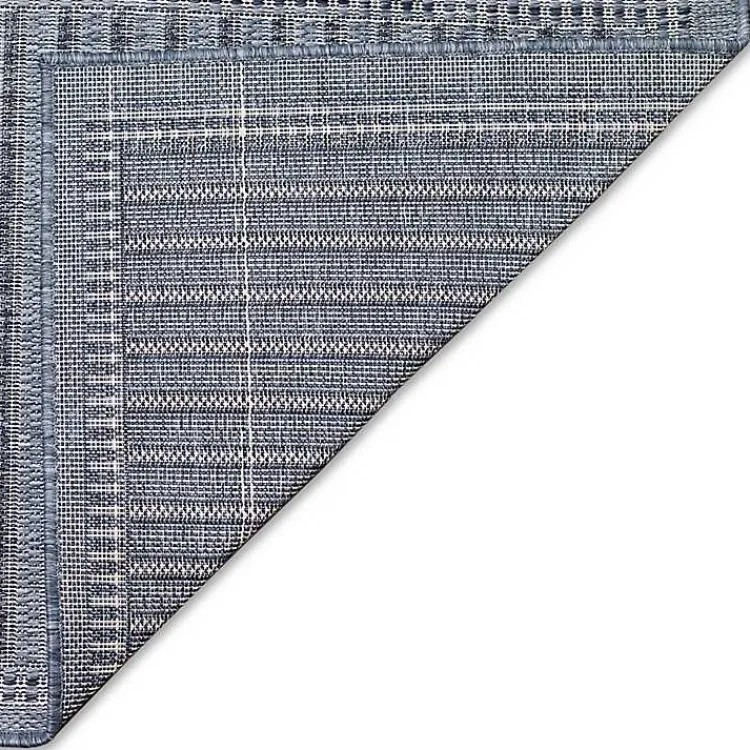 Kirklands Home Kaya Navy Gradient Indoor/Outdoor Area Rug, 6x9 Blue Hot