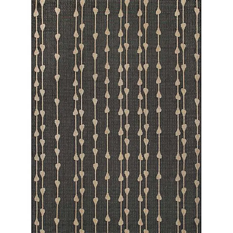 Kirklands Home Kendall Gray Vertical Teardrop Outdoor Rug, 5x8 Clearance