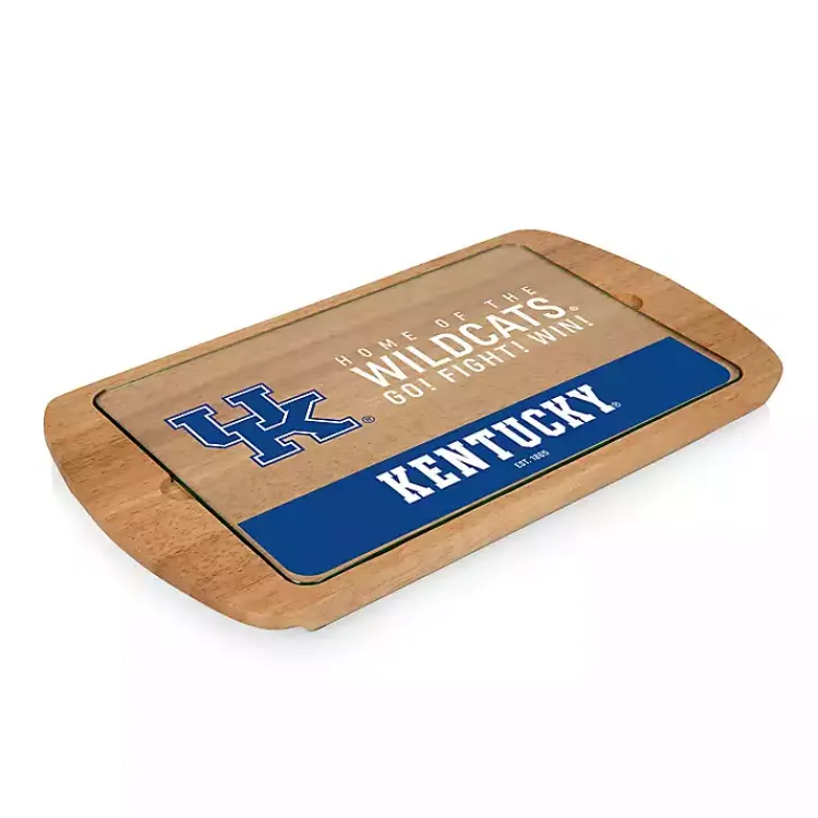 Kirklands Home Kentucky Wildcats Wood and Glass Serving Board New