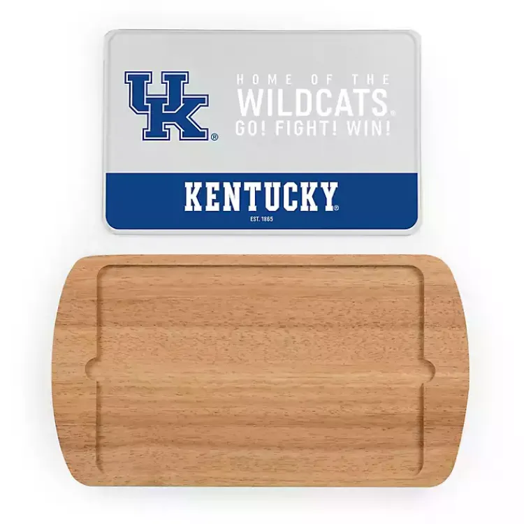 Kirklands Home Kentucky Wildcats Wood and Glass Serving Board New