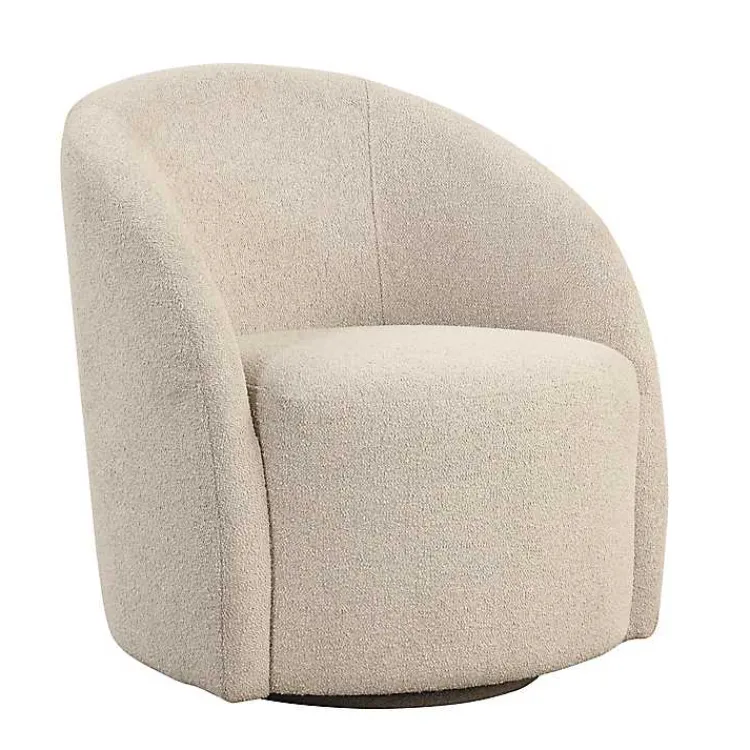 Kirklands Home Khaki Boucle Danielle Accent Chair Tan Discount