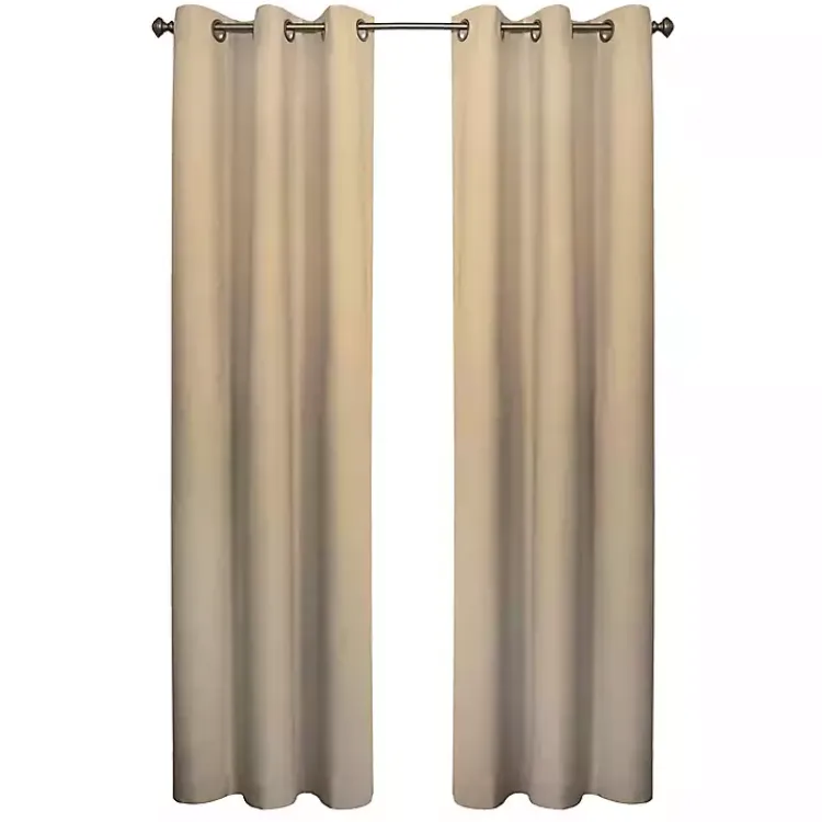 Kirklands Home Khaki Room Darkening Curtain Panel Set, 84 in. Tan Hot