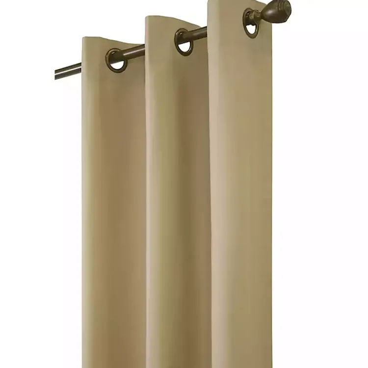 Kirklands Home Khaki Room Darkening Curtain Panel Set, 84 in. Tan Hot
