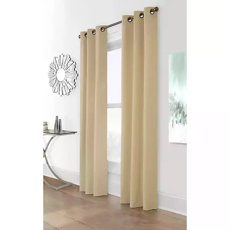 Kirklands Home Khaki Room Darkening Curtain Panel Set, 95 in. Tan Online