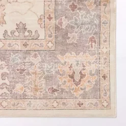Kirklands Home Kira Traditional Washable Area Rug, 5x8 Ivory Sale