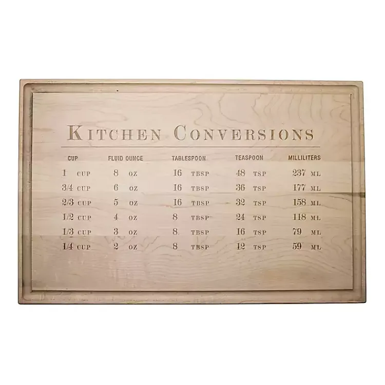 Kirklands Home Kitchen Conversions Maple Wood Cutting Board Tan