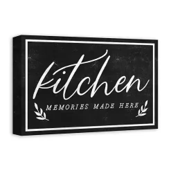 Kirklands Home Kitchen Memories Canvas Wall Plaque