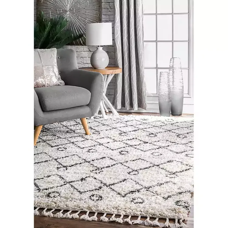 Kirklands Home Kristi Shag Transitional Area Rug, 5x7 New