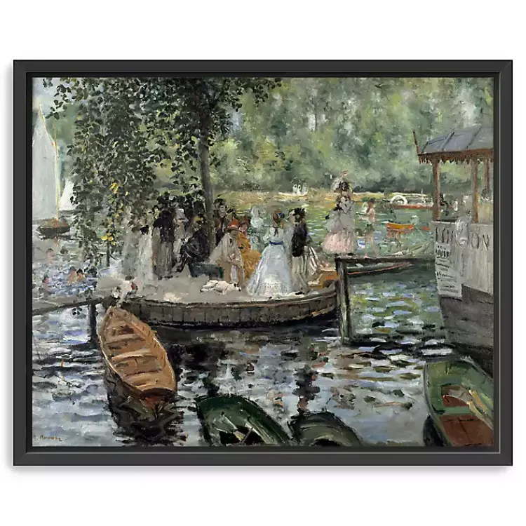 Kirklands Home La Grenouillère Framed Canvas Art Print, 26x32 Sale