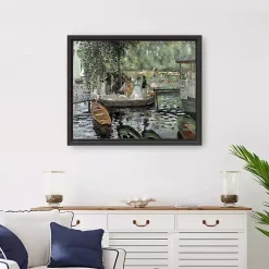 Kirklands Home La Grenouillère Framed Canvas Art Print, 26x32 Sale