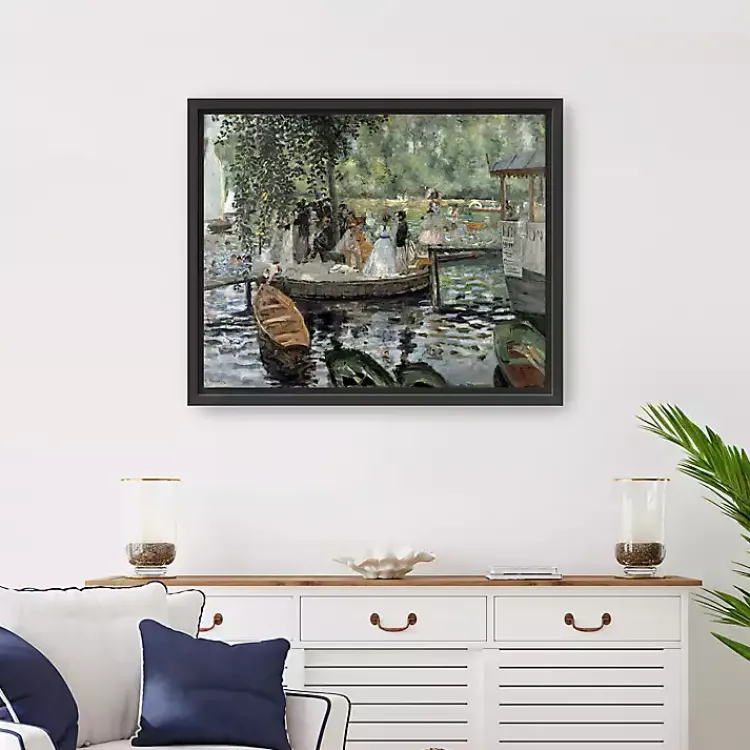 Kirklands Home La Grenouillère Framed Canvas Art Print, 26x32 Sale