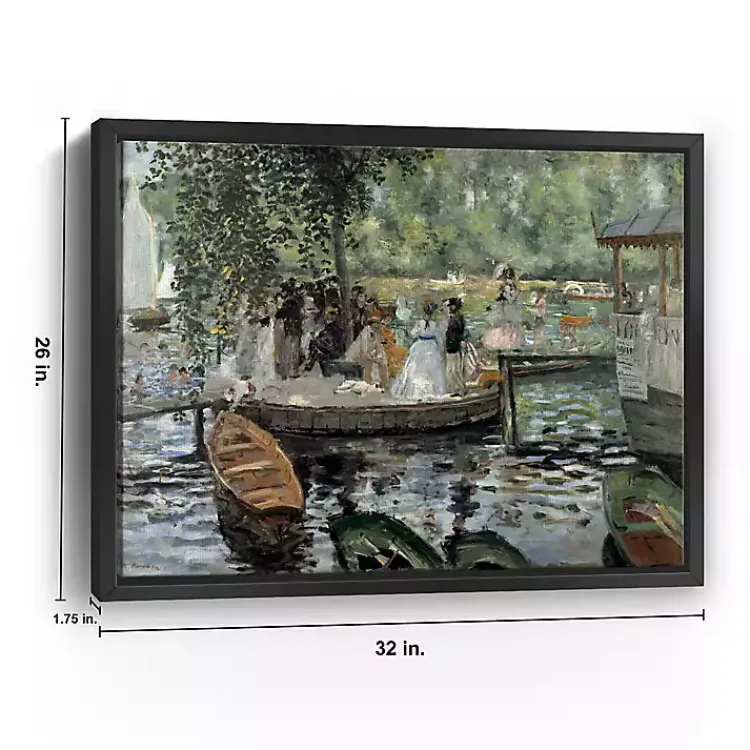 Kirklands Home La Grenouillère Framed Canvas Art Print, 26x32 Sale