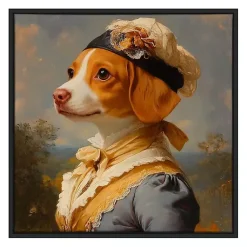 Kirklands Home Lady Penelope Pawprints Framed Art Print Multi Online