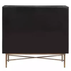 Kirklands Home Laini Distressed Modern Carved Cabinet Black Hot
