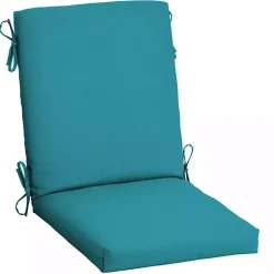 Kirklands Home Lake Leala Luxe Outdoor Dining Chair Cushion Blue