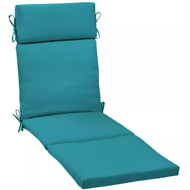 Kirklands Home Lake Leala Outdoor Chaise Cushion Blue