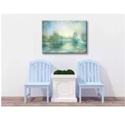 Kirklands Home Lake View Outdoor Canvas Art Print New