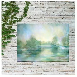 Kirklands Home Lake View Outdoor Canvas Art Print New