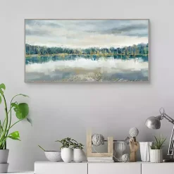 Kirklands Home Lakeside Luxe Framed Canvas Art Print