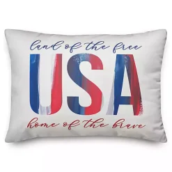 Kirklands Home Land of the Free Indoor/Outdoor Lumbar Pillow Sale