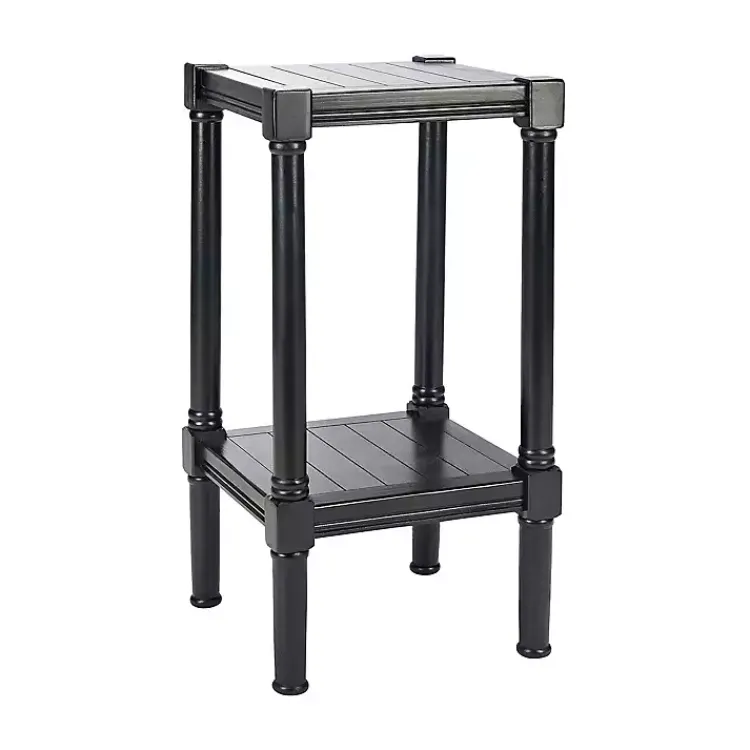 Kirklands Home Landry Carved Legs Accent Table Black Sale
