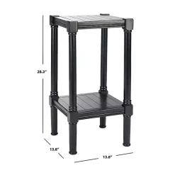 Kirklands Home Landry Carved Legs Accent Table Black Sale