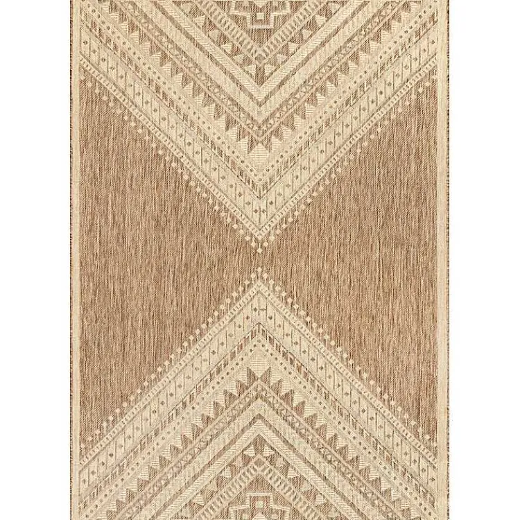 Kirklands Home Landy Aztec Outdoor Rug, 5x8 Tan Sale