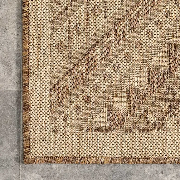 Kirklands Home Landy Aztec Outdoor Rug, 5x8 Tan Sale