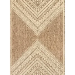 Kirklands Home Landy Aztec Outdoor Rug, 8x10 Tan Sale