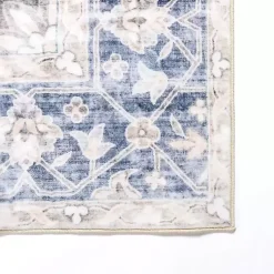 Kirklands Home Lara Blue Medallion Washable Area Rug, 8x10 Outlet