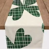 St Patricks Day Decorations>Kirklands Home Large Plaid Clover Table Runner, 72 in.