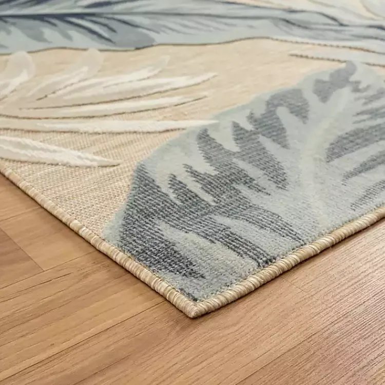 Kirklands Home Large Print Tropical Leaf Outdoor Area Rug, 7x9 Online