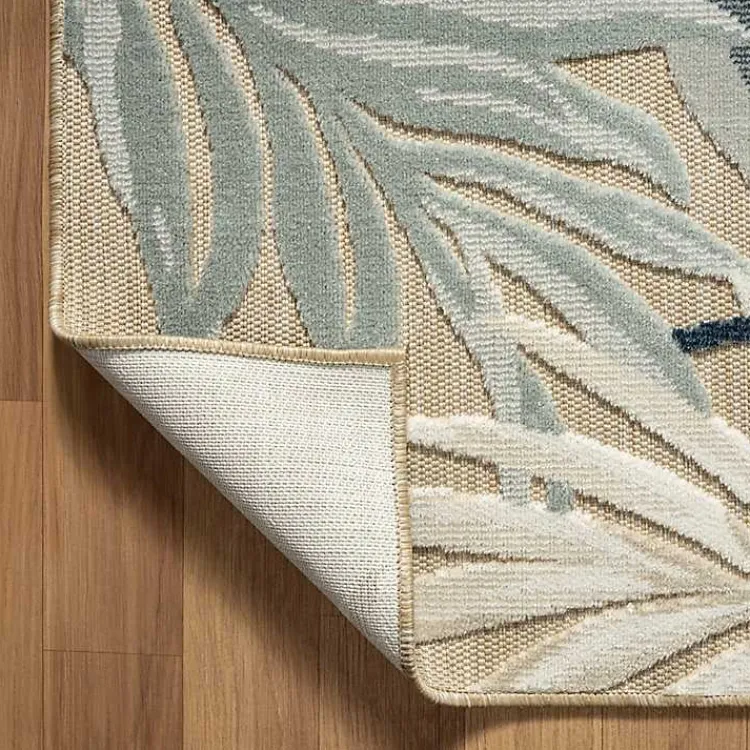Kirklands Home Large Print Tropical Leaf Outdoor Area Rug, 7x9 Online