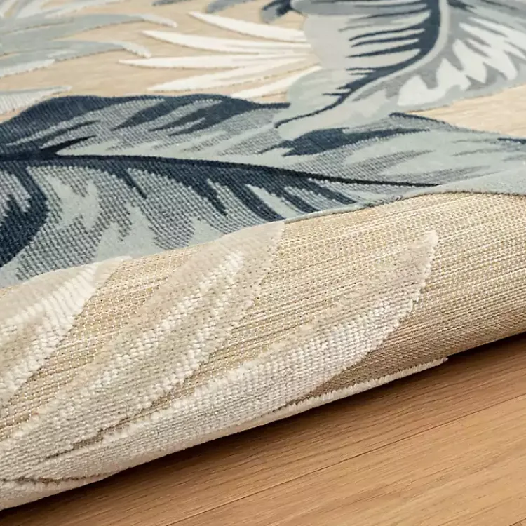 Kirklands Home Large Print Tropical Leaf Outdoor Area Rug, 7x9 Online