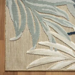 Kirklands Home Large Print Tropical Leaf Outdoor Area Rug, 7x9 Online
