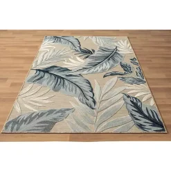 Kirklands Home Large Print Tropical Leaf Outdoor Area Rug, 7x9 Online