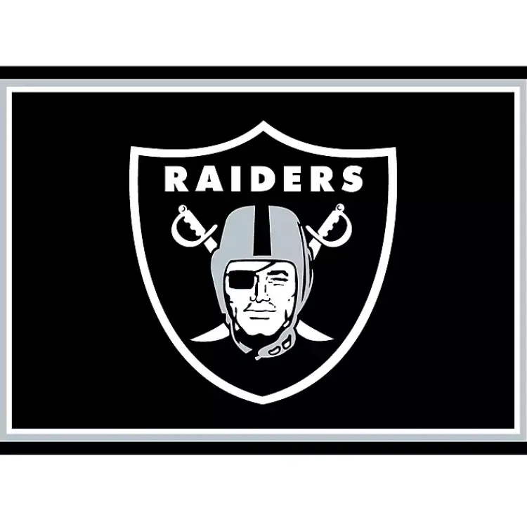 Kirklands Home Las Vegas Raiders Area Rug, 3x4 Black Hot