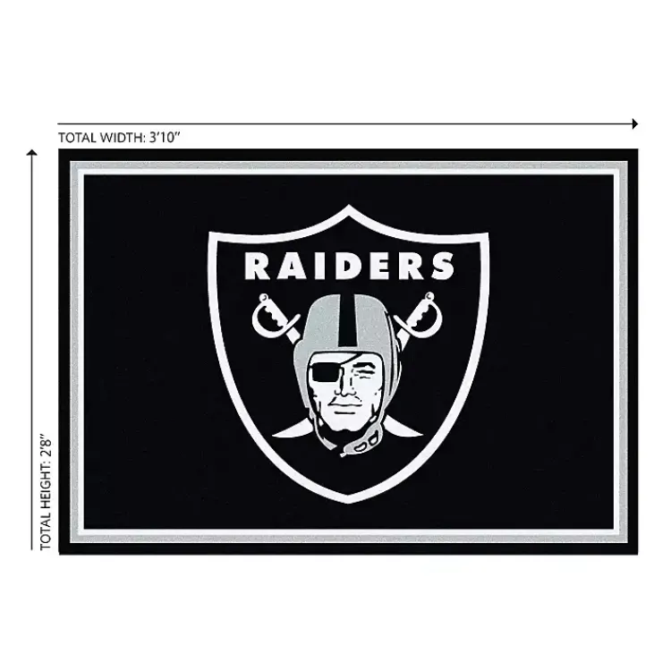 Kirklands Home Las Vegas Raiders Area Rug, 3x4 Black Hot