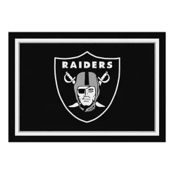 Kirklands Home Las Vegas Raiders Area Rug, 4x6 Blue Hot